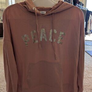 Lightweight Peace Hoodie - Coral'ish Color